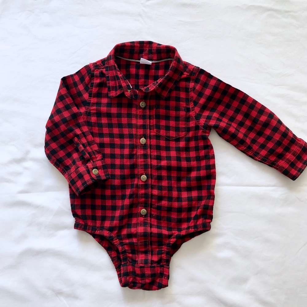 Gap red and black plaid